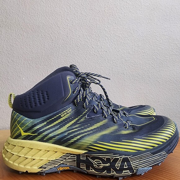 Hoka One One Speedgoat Mid 2 GTX Shoes Mens Size 8.5 Blue Gore-Tex 1106532 OBBS main image 7